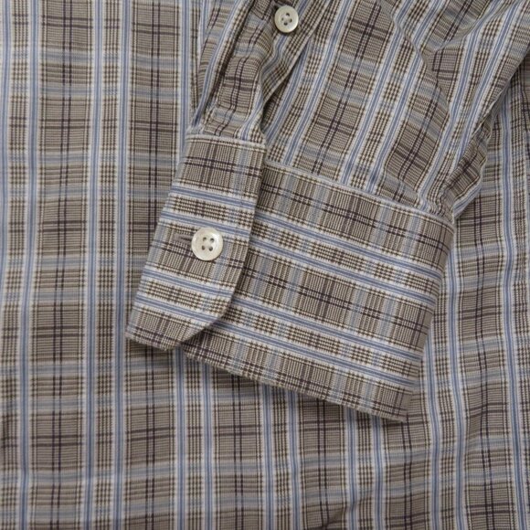 John W Nordstrom Mens Button Up Shirt Large Gray - Picture 2 of 5